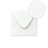 Enveloppe blanche avec effet martelé 110x110 mm