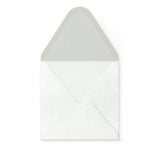 Enveloppe blanche avec effet martelé 110x110 mm