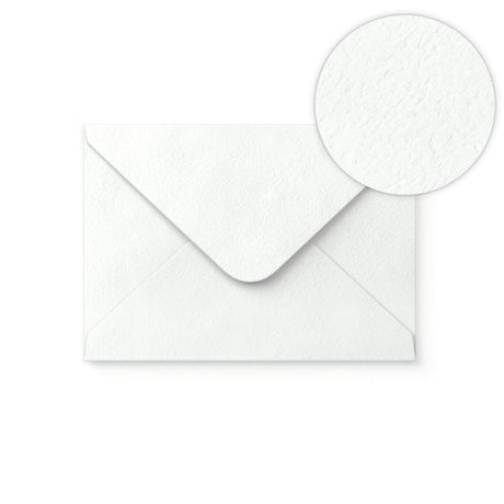Enveloppe blanche avec effet martelé 125x175 mm