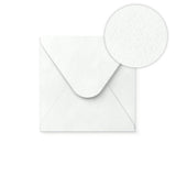 Enveloppe blanche avec effet martelé 130x130 mm