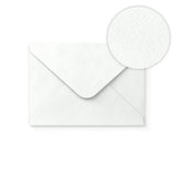 Enveloppe blanche avec effet martelé 133x184 mm