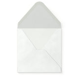 Enveloppe blanche avec effet martelé 155x155 mm