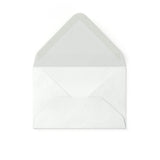 Enveloppe blanche avec effet martelé 62x94 mm