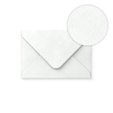 Enveloppe blanche avec effet martelé 65x94 mm