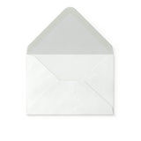 Enveloppe blanche avec effet martelé 65x94 mm