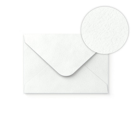 Enveloppe blanche avec effet martelé 114x162 mm (C6)