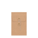 Enveloppes à soufflet à rondelle et ficelle - Fermeture Japonaise