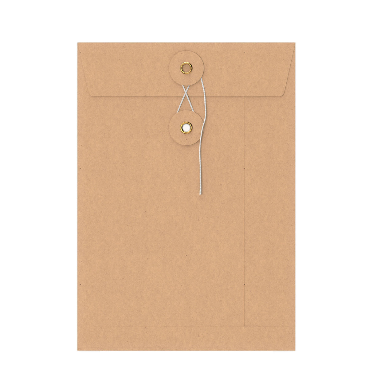 Enveloppes à rondelle et ficelle avec fenêtre panoramique - Fermeture Japonaise