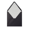 Paper Lined Envelopes Black + White Fancy Paper 160 x 160 mm