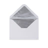 Paper Lined Envelopes White + Silver Foil 114 x 162 mm (C6)