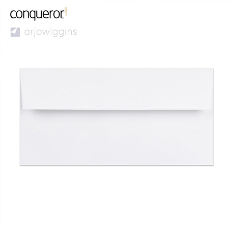 Enveloppe conqueror vergé blanc 110x220 mm (DL)