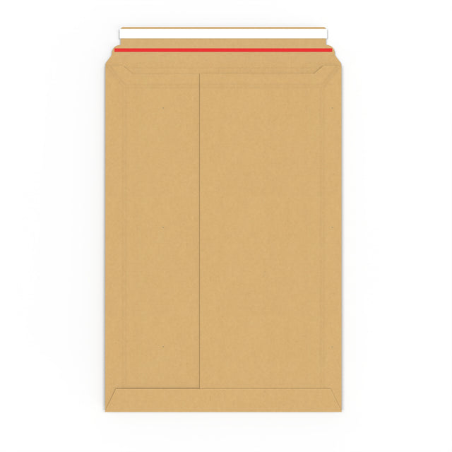 Manila Brown Peel & Seal Rigid Board Mailers Envelope (510 x 350mm)